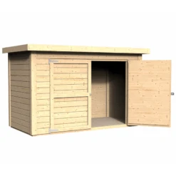 Abri à Vélos En Bois Naturel 2,10m² Cykel + Plancher – Baltic