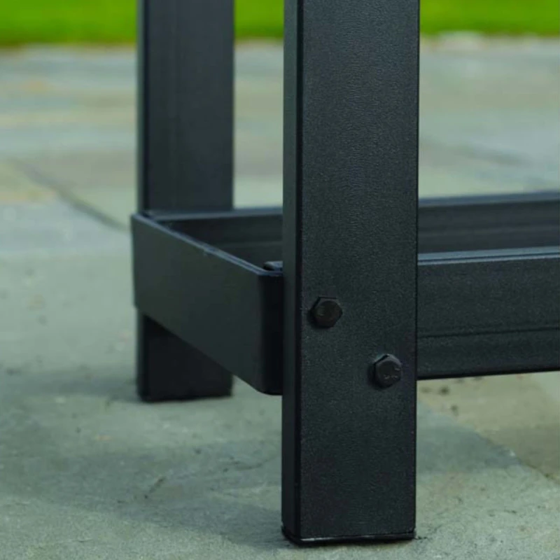 Abri Bûches En Acier Et Polyester 300D Capacité 1m³ Noir - ShelterLogic – Image 3