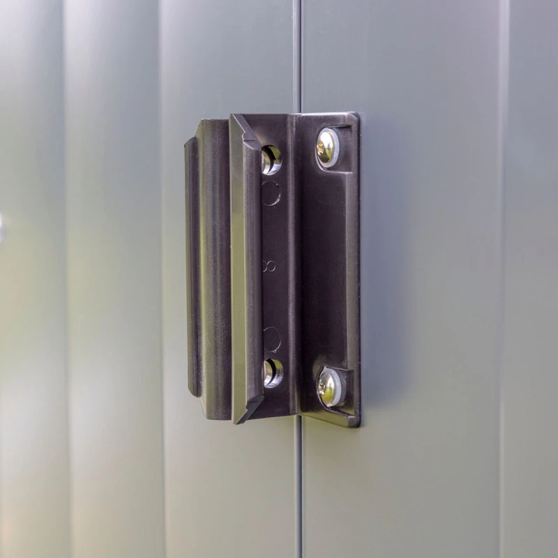 Abri De Jardin 10,7m² Toit Double Pente En Acier Galvanisé Anthracite Spacemaker – Image 6