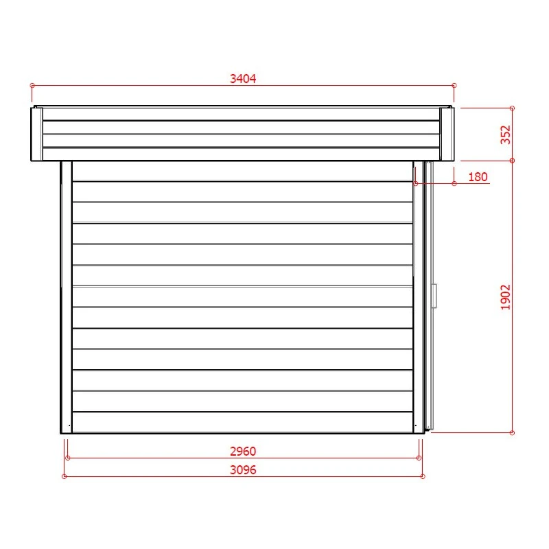 Abri De Jardin 12,07m² Malmo En Bois Massif 28mm SOLID – Image 4