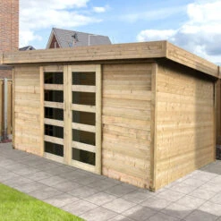 Abri De Jardin 12,07m² Malmo En Bois Traité Autoclave 28mm SOLID