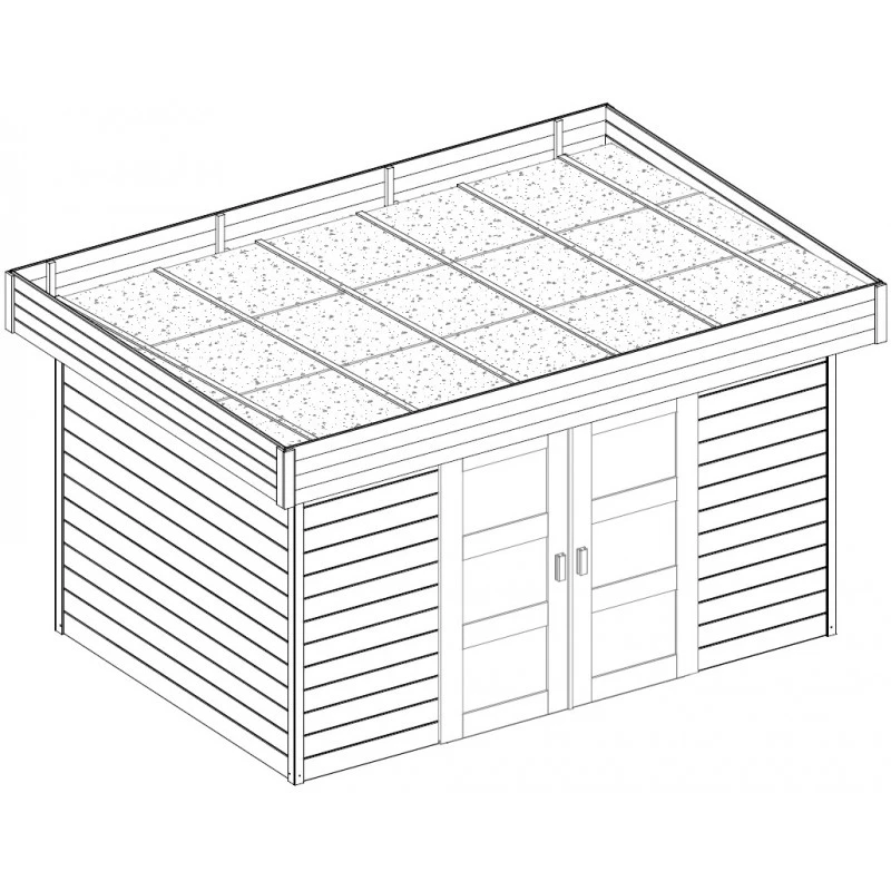 Abri De Jardin 12,07m² Malmo En Bois Traité Autoclave 28mm SOLID – Image 6