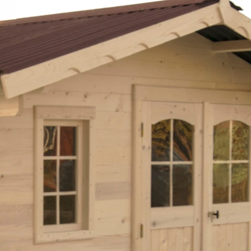 Abri De Jardin 13,09m² – Madriers 42mm Livré Et Monté – Image 6