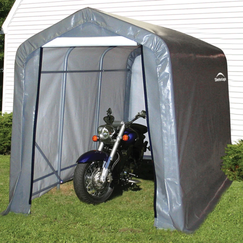 Abri De Jardin Démontable 5,4m² En Acier Et Polyéthylène Gris – Shelter Logic – Image 2