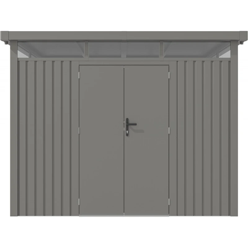 Abri De Jardin En Acier Galvanisé Kosto 6,76m² + Kit D'ancrage - X-Métal – Image 2