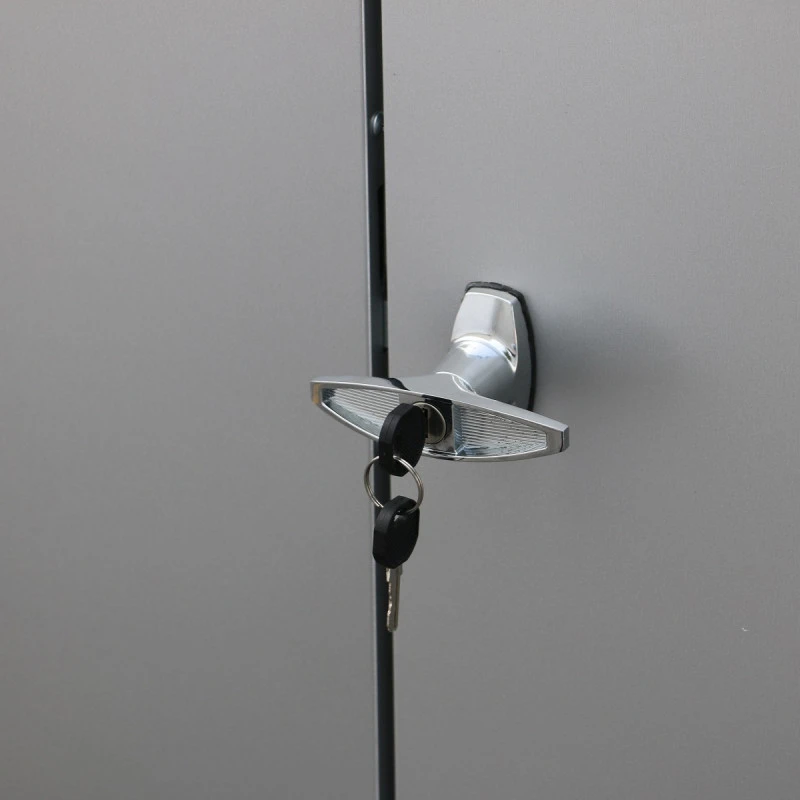 Abri De Jardin En Aluminium Gris Avec Puits De Lumière 4,33m² + Kit Fondation - DURAMAX – Image 6