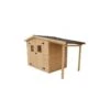 Abri De Jardin En Bois Brut 4,08m² + Bûcher 2,08m² + Plancher