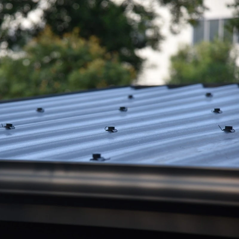 Abri De Jardin En Bois Composite 28mm Anthracite 14,90m² PREMIUM Toit Plat - Woodlife Garden – Image 6