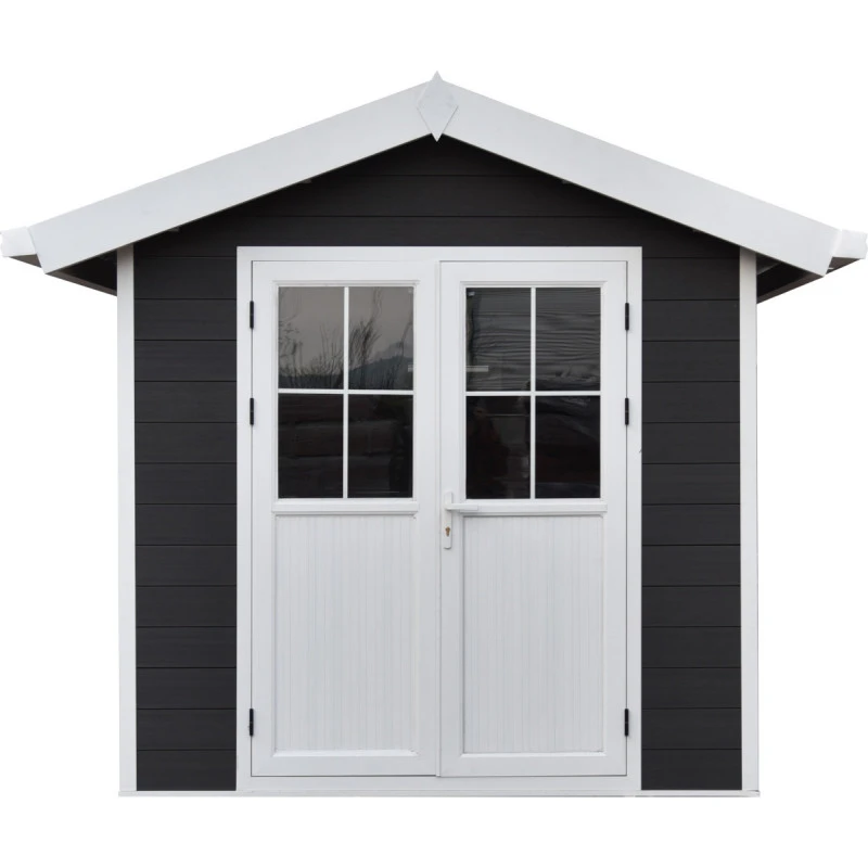 Abri De Jardin En Bois Composite 28mm Anthracite 4,77m² PREMIUM - Woodlife Garden – Image 3