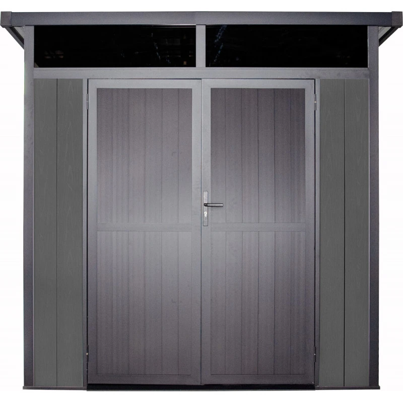 Abri De Jardin En Bois Composite 28mm Anthracite 5,28m² GORDON Skylight - Woodlife Garden – Image 2