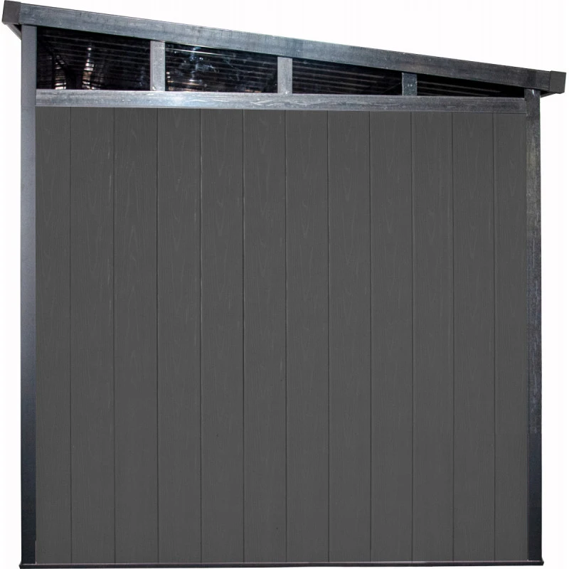 Abri De Jardin En Bois Composite 28mm Anthracite 5,28m² GORDON Skylight - Woodlife Garden – Image 4