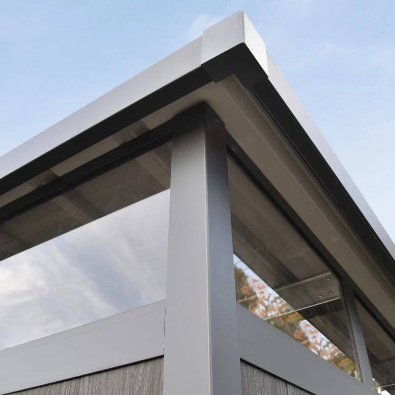 Abri De Jardin En Bois Composite 28mm Anthracite 5,28m² GORDON Skylight - Woodlife Garden – Image 6