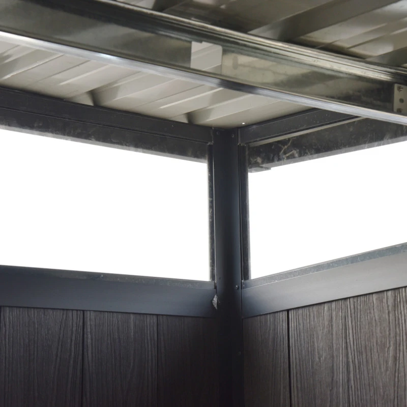 Abri De Jardin En Bois Composite 28mm Aspect Bois 6,69m² GORDON Skylight - Woodlife Garden – Image 6