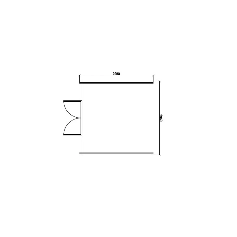Abri De Jardin En Bois Composite 28mm Gris Foncé 9m² Double Porte Alu Et Double Vitrage - Woodlife Garden – Image 6