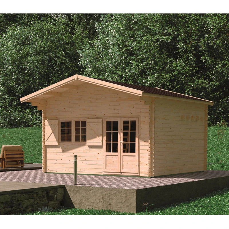 Abri De Jardin En Bois Massif 44mm - 19,2m² Jasmin + Mezzanine 8,68m² – Forest Style