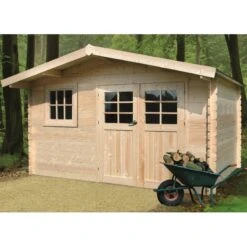 Abri De Jardin En Bois Massif 34mm Linz Avec Double Porte 15,05m² - SOLID