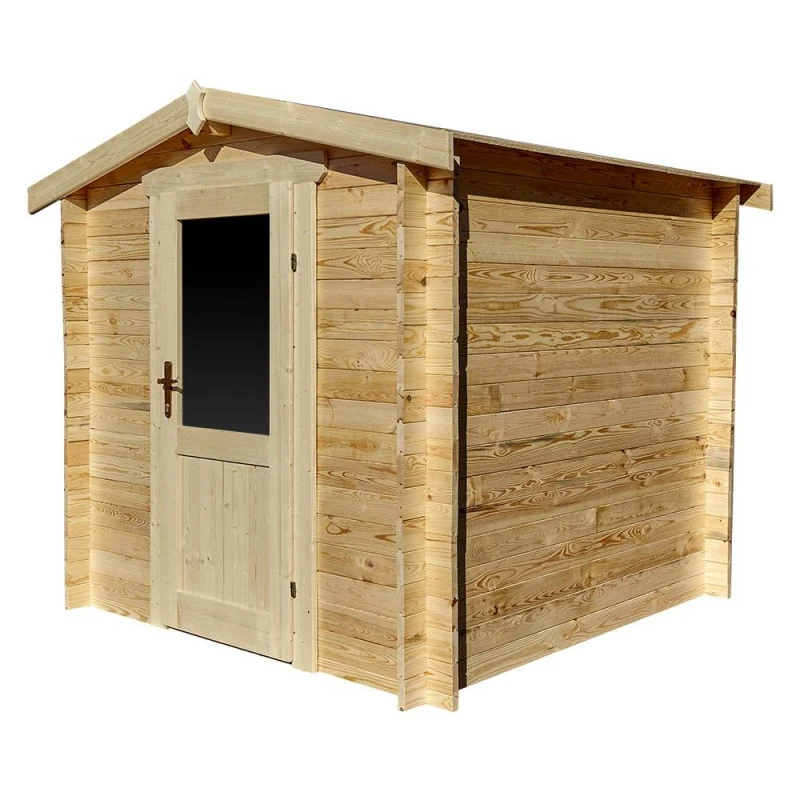 Abri De Jardin En Bois Massif 4m² PRIMO - Madriers 28mm Gardy Shelter – Image 4