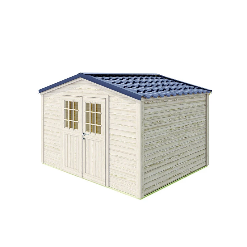 Abri De Jardin En Bois Massif 8,9m² SHELTY + – Madriers 28mm – Toiture En Acier – Forest Style – Image 2