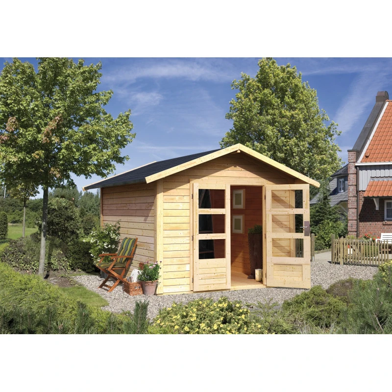 Abri De Jardin En Bois Massif 9,24m² Talkau 8 – Karibu – Image 2