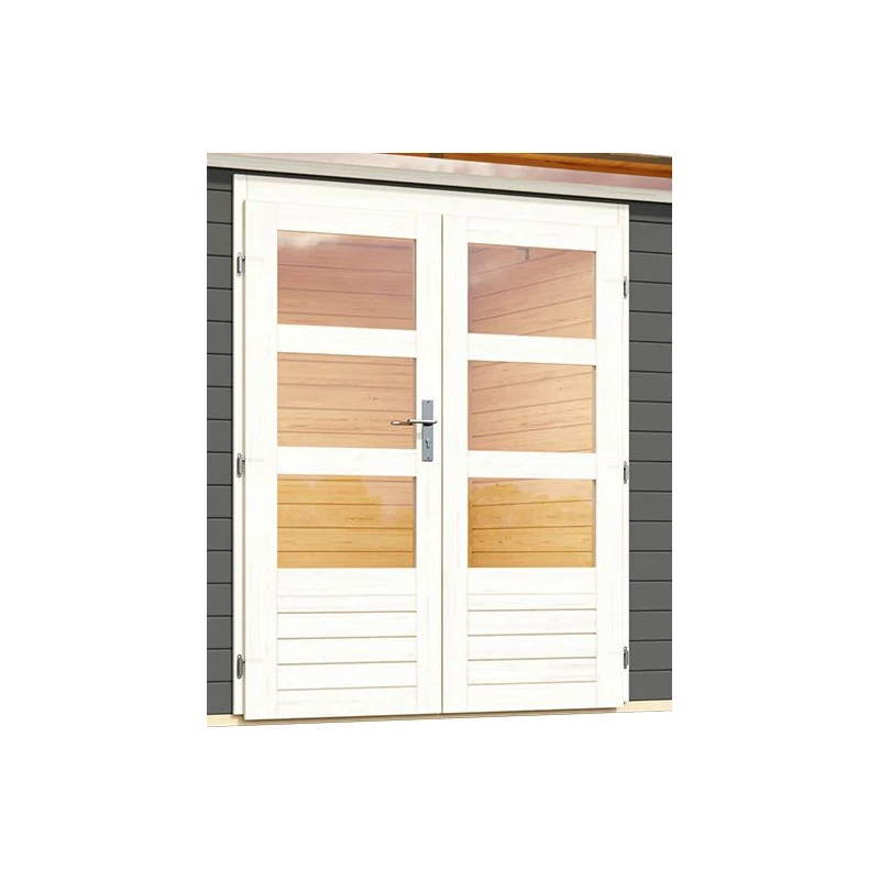 Abri De Jardin En Bois Massif Gris Terre 8,88m² Kastorf 7 – Karibu – Image 6