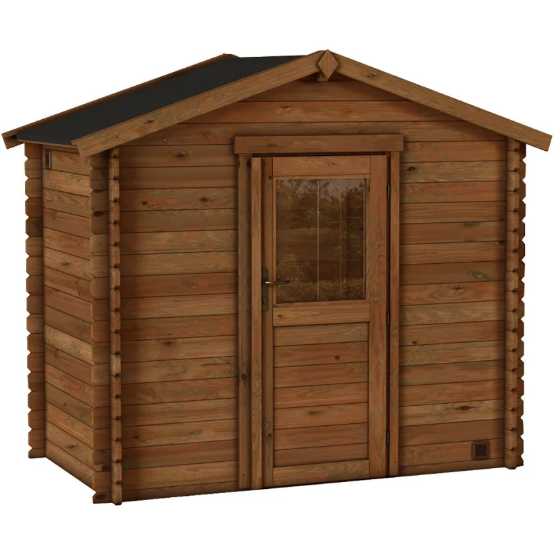 Abri De Jardin En Bois Traité Autoclave 2,8m² - Madriers 28mm - Nicia - Forest Style – Image 2