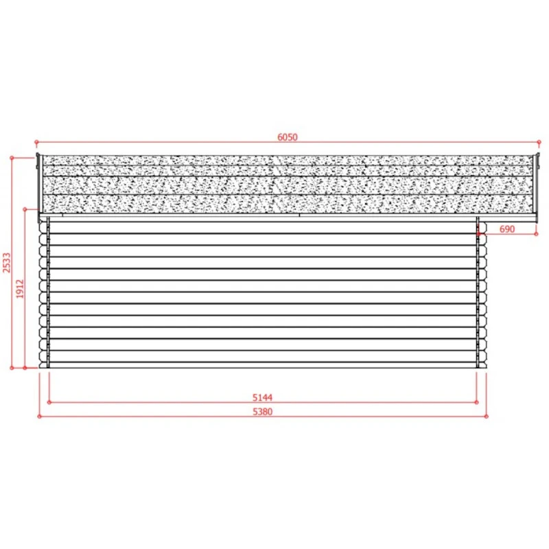 Abri De Jardin En Bois Traité Autoclave 28mm Vernier Avec Double Porte 28,94m² - SOLID – Image 3