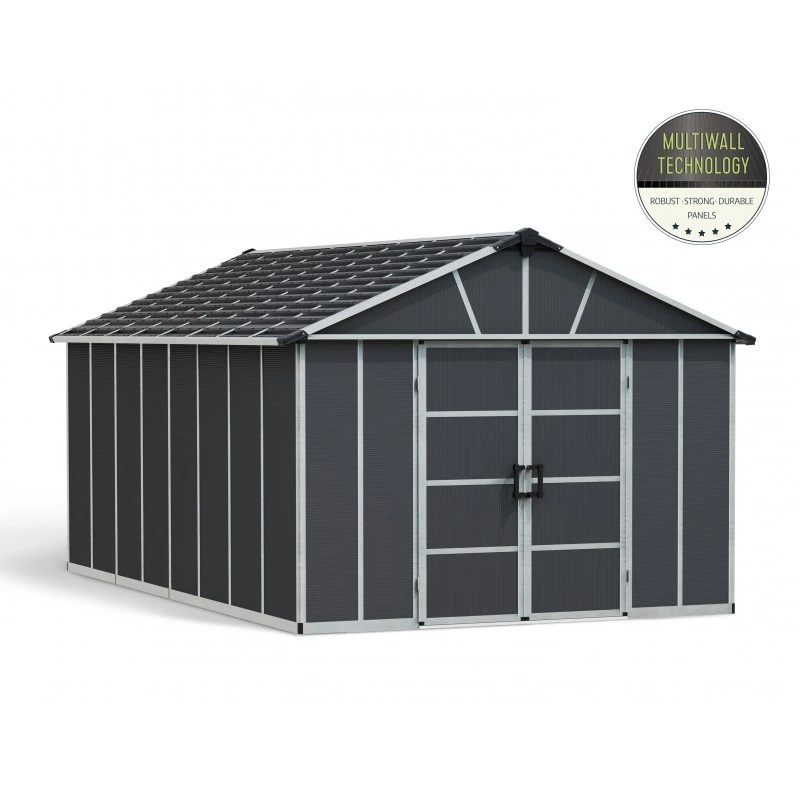 Abri De Jardin En Polycarbonate 17,2m² Avec Plancher YUKON - Palram - Canopia – Image 2