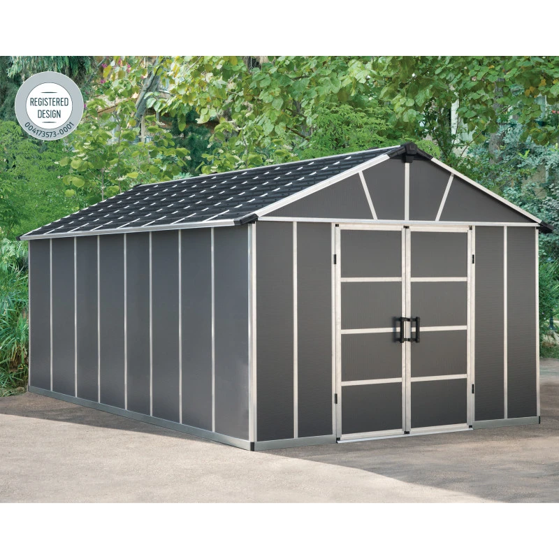 Abri De Jardin En Polycarbonate 17,2m² Avec Plancher YUKON - Palram - Canopia – Image 4