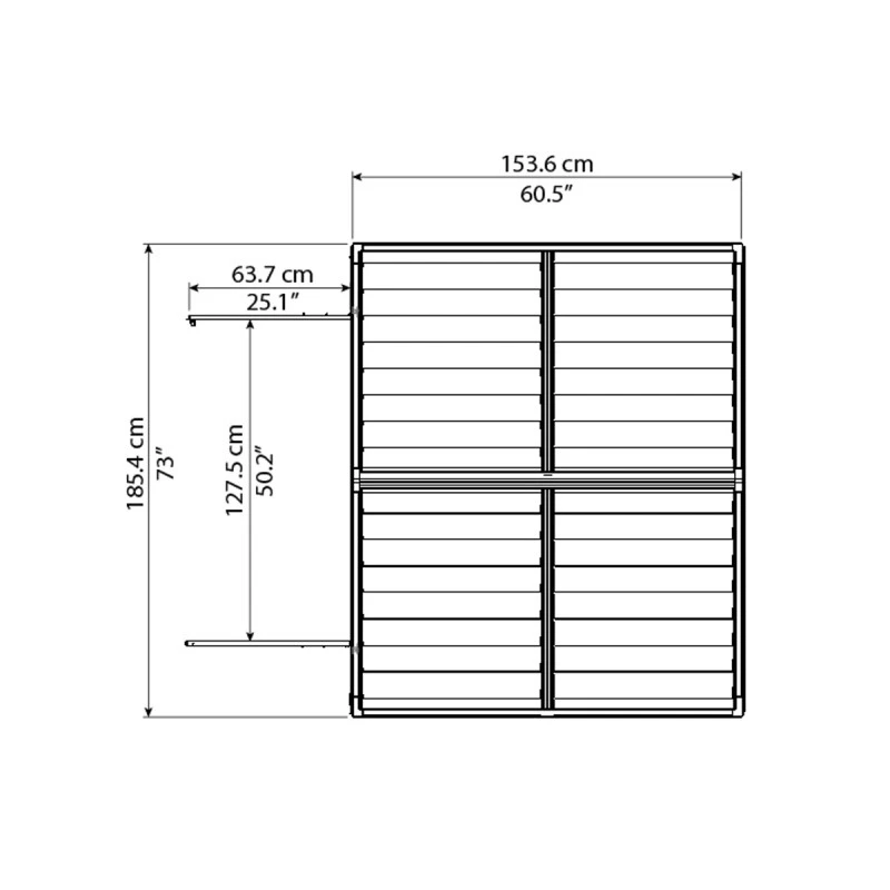Abri De Jardin En Polycarbonate 2,65m² Skylight Deco - Palram - Canopia – Image 4