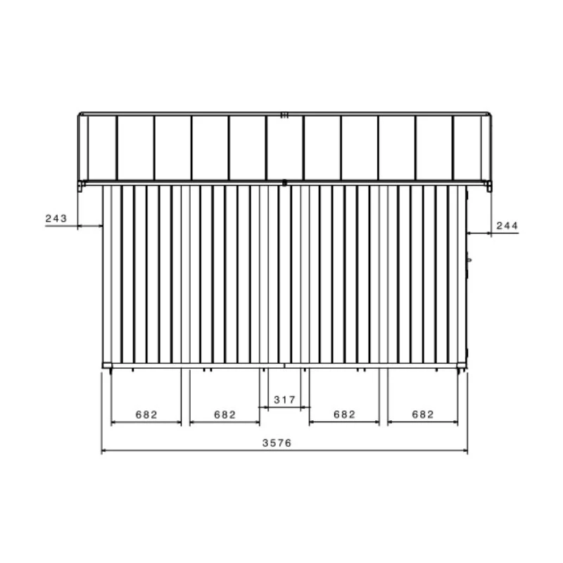 Abri De Jardin En PVC 11,2m² UTILITY Blanc Et Gris Vert Grosfillex + Kit Ancrage Offert – Image 6