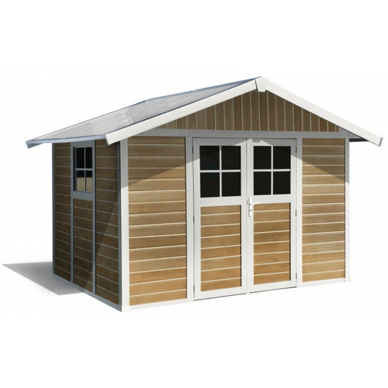 Abri De Jardin En PVC 7,5m² DECO Sherwood Grosfillex + Kit Ancrage Offert – Image 2