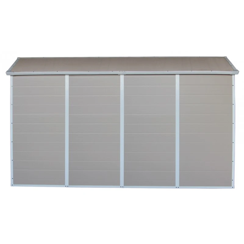 Abri De Jardin En Résine Beige 6,99m² + Kit De Fondation - JOBU – Image 5