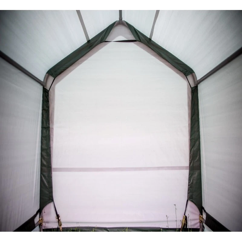 Abri De Jardin En Toile Renforcée Verte Toit 2 Pentes 3,35m² HABRITA – Image 5