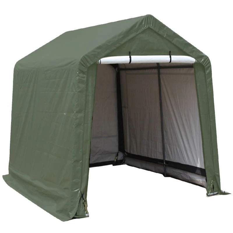 Abri De Jardin En Toile Renforcée Verte Toit 2 Pentes 9,30m² HABRITA – Image 2