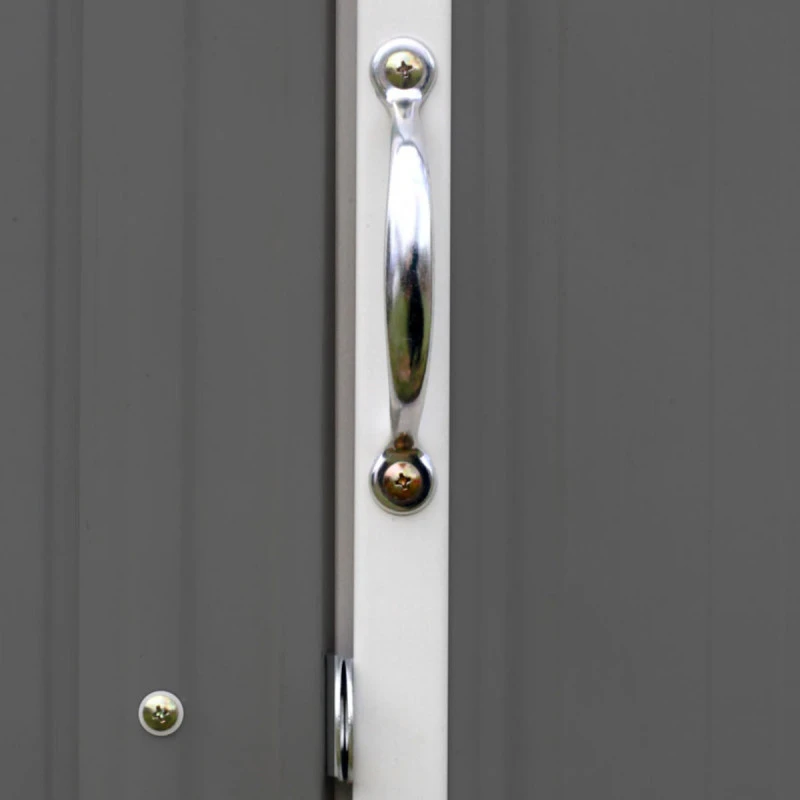 Abri De Jardin EZEE 2,3m² Toit Double Pente En Acier Galvanisé Anthracite Spacemaker – Image 4