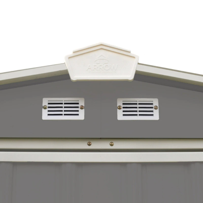 Abri De Jardin EZEE 2,3m² Toit Double Pente En Acier Galvanisé Anthracite Spacemaker – Image 5