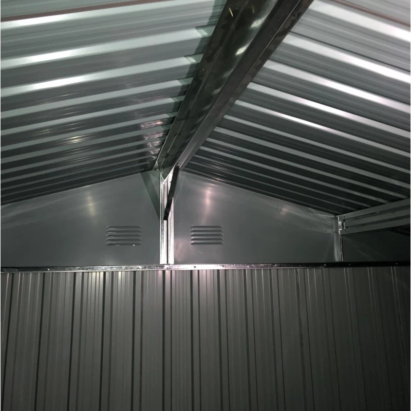 Abri De Jardin Métal 7,15m² WoodTouch Beige + Kit D'ancrage X-METAL – Image 4