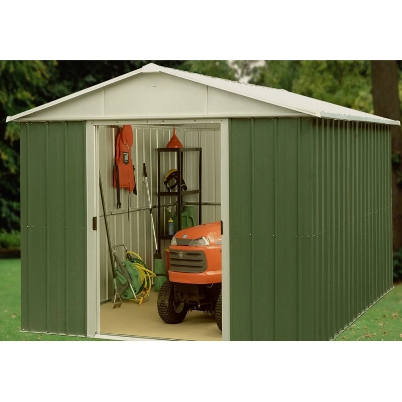 Abri De Jardin Métal Vert 7,18m² + Kit D'ancrage Inclus - YARDMASTER – Image 2