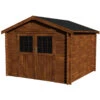 Abri De Jardin Valodeal 9,58m² En Bois Traité Autoclave 34mm Avec Double Porte – Décor Et Jardin