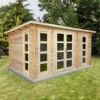 Abri En Bois Cloisonné 15m² MODERNE - Madriers 28mm Gardy Shelter