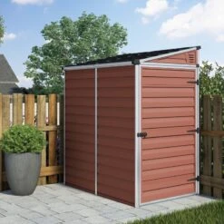 Abri En Polycarbonate 2,06m² Monopente Skylight Amber - Palram - Canopia