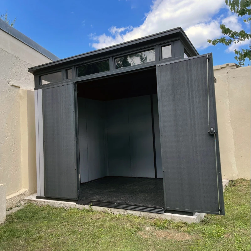 Abri Monopente En Résine Brossée Brossium 6m² + Plancher KETER – Image 5