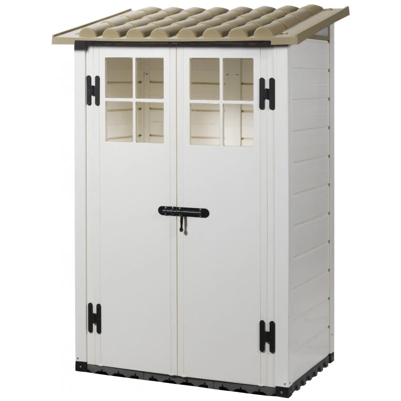 Abri Monopente 1,32m² En PVC Avec Plancher Evo Tuscany 100 – Garofalo – Image 2