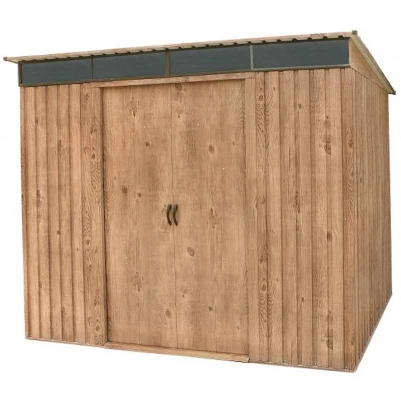 Abri Monopente En Métal Imitation Bois Skylight 4,84m² - DURAMAX + Kit D'ancrage – Image 3