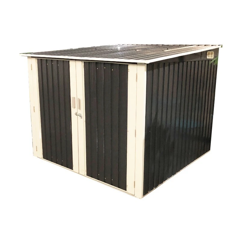 Abri Pour 3 Vélos En Métal Anthracite 3,32m² + Kit D'ancrage X-METAL – Image 3