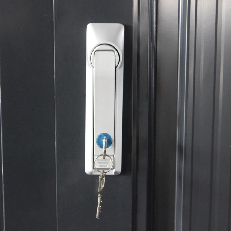 Abri Pour 4 Vélos En Acier Galvanisé Gris Avec Rails De Rangement 4,02m² - Chalet Et Jardin – Image 4