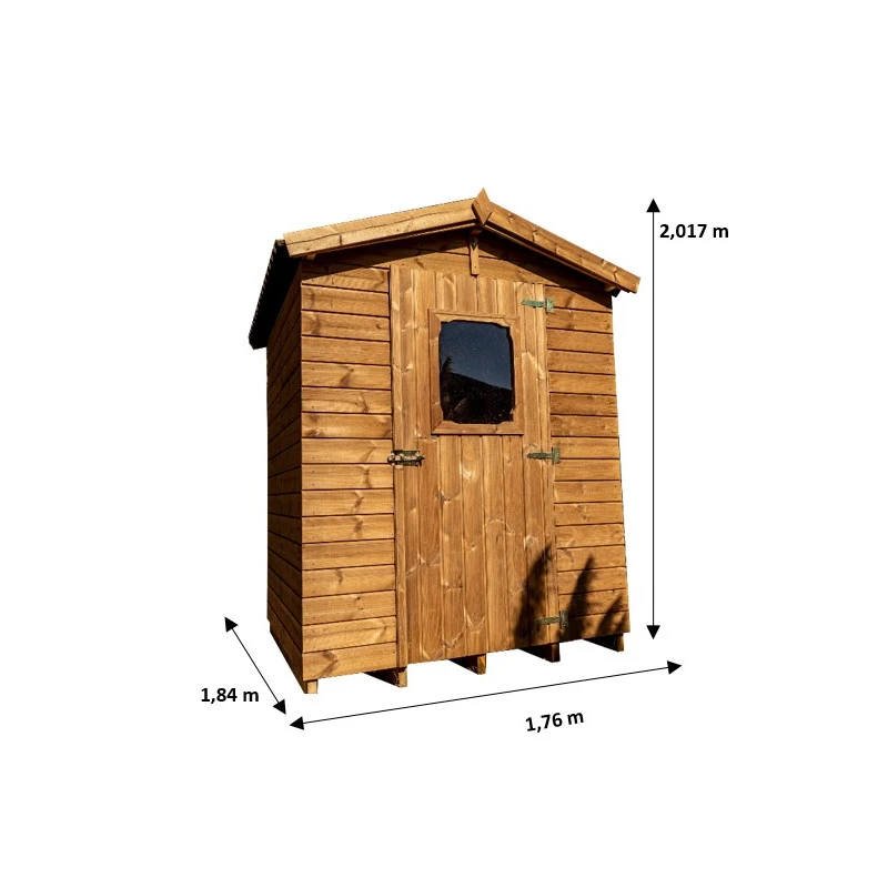 Abri Therma 3,24m² En Bois Thermo Traité Avec Plancher - HABRITA – Image 2