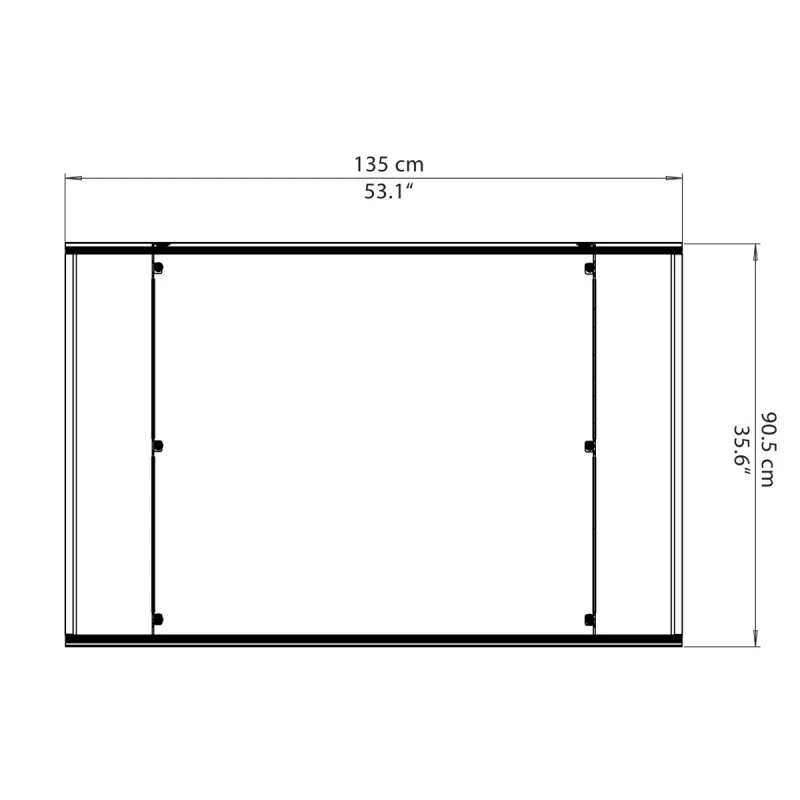 Auvent Marquise En Polycarbonate 6mm Lyra™ 1350 – Palram - Canopia – Image 3