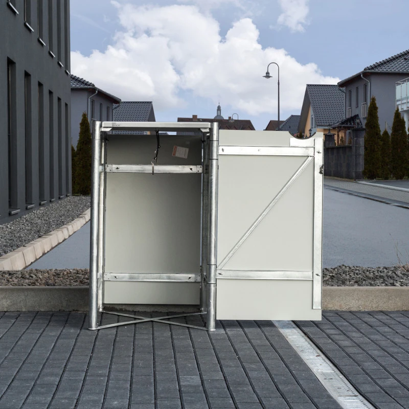 Cache-poubelle Müllbox En Aluminium Noir 240L – HIDE – Image 4