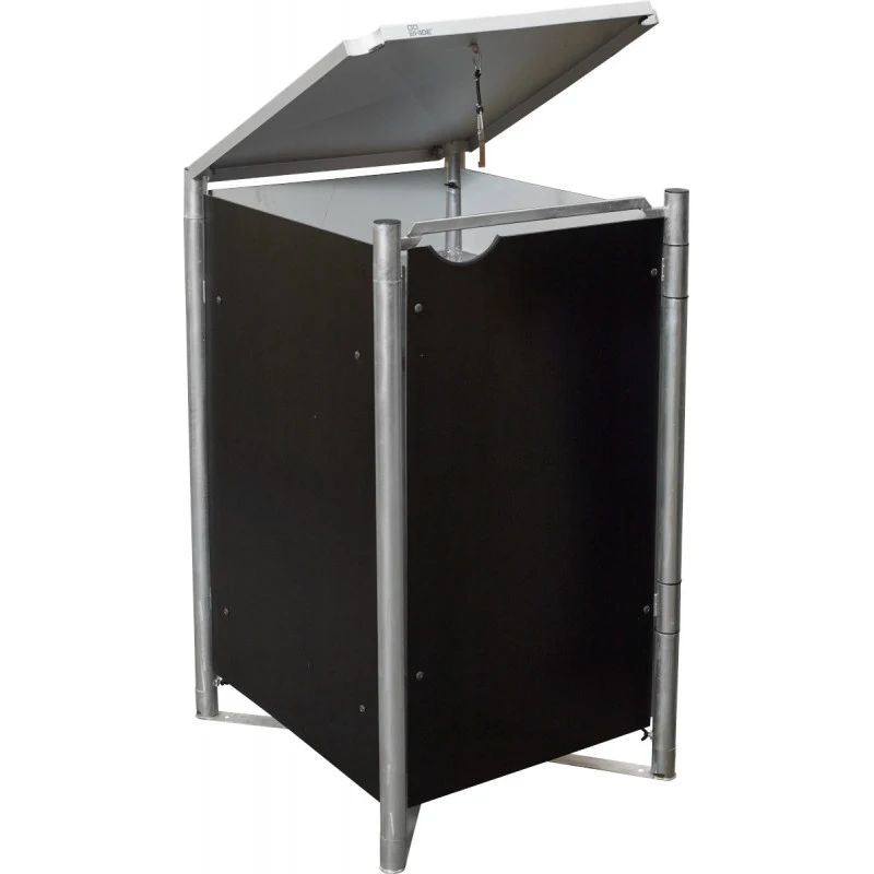 Cache-poubelle Müllbox En Aluminium Noir 240L – HIDE
